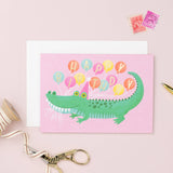 Birthday Alligator Card