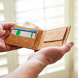 Natural Cork Billfold Wallet: Natural