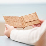 Natural Cork Billfold Wallet: Natural