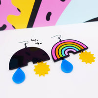 Disco Rainbow Statement Earrings