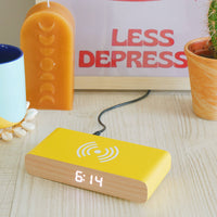 Rise Charge - Wireless Charger & Alarm Clock: Orange