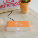 Rise Charge - Wireless Charger & Alarm Clock: Orange
