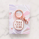 Tea & Cake Club - Enamel Keyring