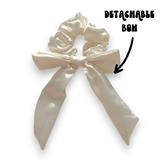 Satin Bow - Almond Cream