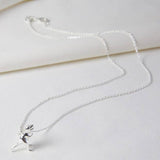 Silver T-rex Dinosaur Necklace