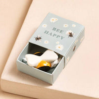 Tiny Matchbox Ceramic Token: Bear