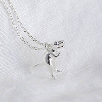 Silver T-rex Dinosaur Necklace