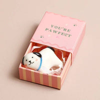 Tiny Matchbox Ceramic Token: Bear