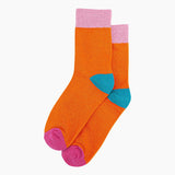 Glitter Socks - Orange/Pink