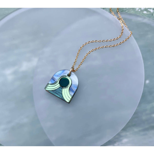 Arch Dot Mini Pendant: Emerald Green