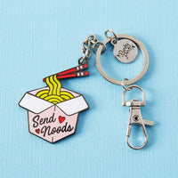 Send Noods Enamel Keyring