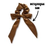 Satin Bow - Chocolate Brown