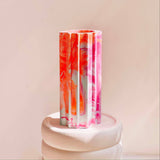 Medium Bud Vase or Storage Pot Marbled in Orange