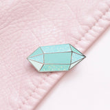 Gemstone Enamel Pin: Turquoise