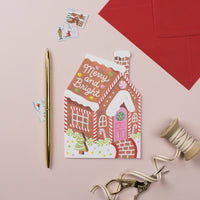 Gingerbread House Christmas Card | Holiday Card | Seasonal