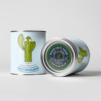 Percy Pricklebum. Grow Your Own Cacti Kit, Gardening Gift