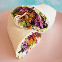 Falafel and houmous wrap (vegan)