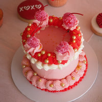 Valentine's Mini Lambeth Cake