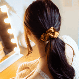 Satin Bow - Chocolate Brown