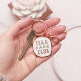 Tea & Cake Club - Enamel Keyring