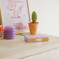 Rise Charge - Wireless Charger & Alarm Clock: Purple