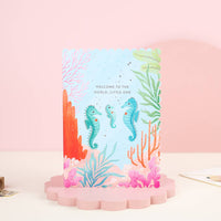 Welcome to The World Little One | New Baby | Greeting Card