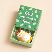 Tiny Matchbox Ceramic Token: Bear