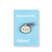 Enamel Pin - Ricebao with Chopsticks
