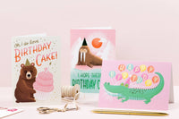 Birthday Alligator | Animal Birthday Card | Kids Greeting