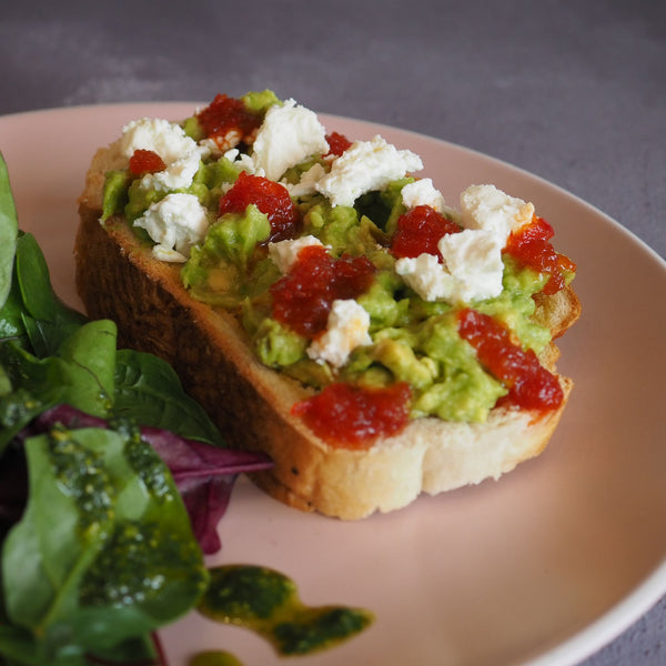 Smashed avocado on toast
