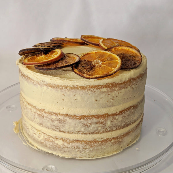 Blood Orange & Caramel Cake