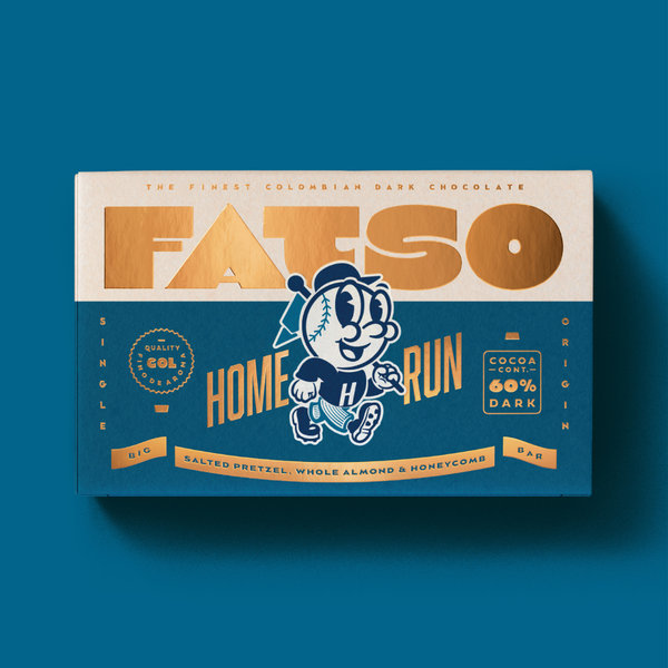 HOME RUN 150g - 60% dark chocolate vegan bar, made in UK