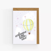 Welcome Little One Balloon Card