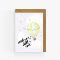 Welcome Little One Balloon Card