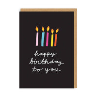 Happy Birthday To You Candles Greeting Card