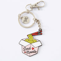 Send Noods Enamel Keyring