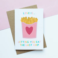Last Chip Valentine's Greeting Card