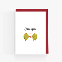 Olive You Pun Card