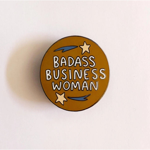 Badass Business Woman Pin
