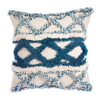 Blue Scandi Boho Cushion