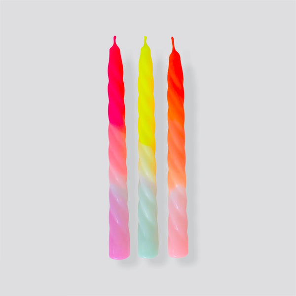 Fruit Salad Twisted Candles