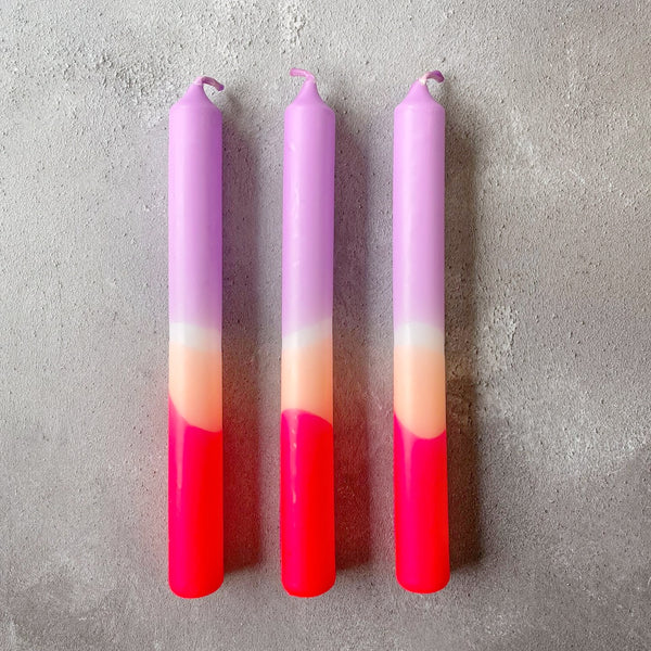 Plum Mousse Dip Dye Candles