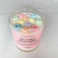 I can't adult today candle