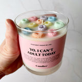 I can't adult today candle