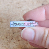 Vaccinated Enamel Pin