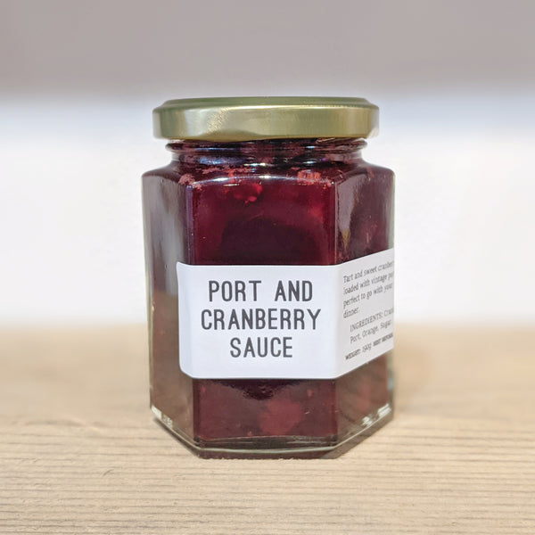 Homemade Port and Cranberry Sauce