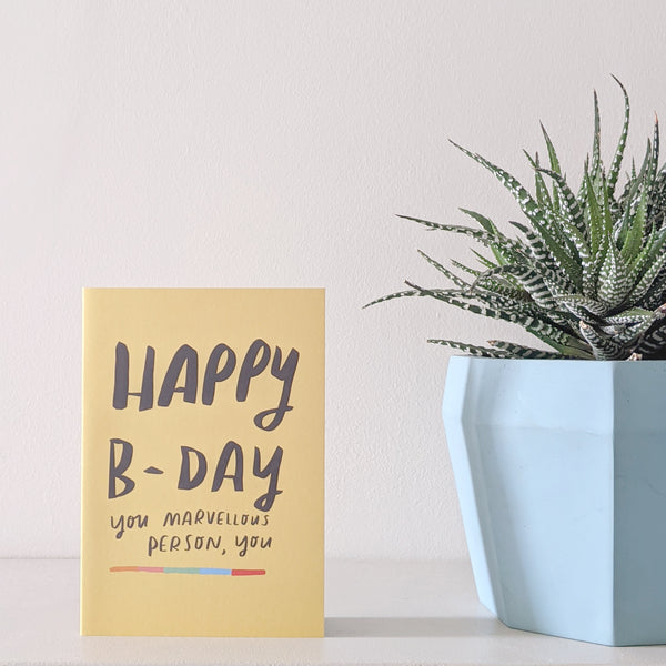 Happy Bday Marvellous Card