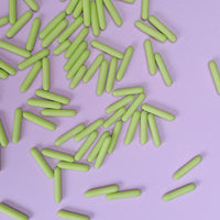 Vegan Lime Green Rod Sprinkles