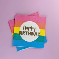 Happy Birthday napkins