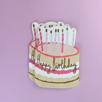 Birthday cake napkins